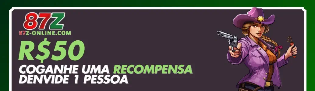 Banner das Promoções 87Z com bônus exclusivos