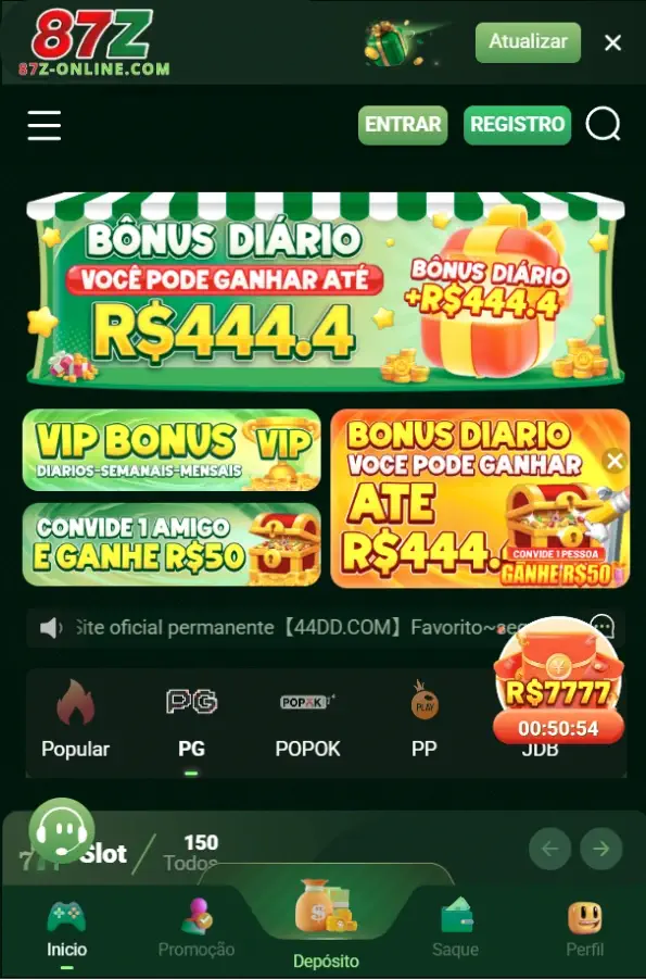 Aplicativo oficial 87Z para Android e iPhone