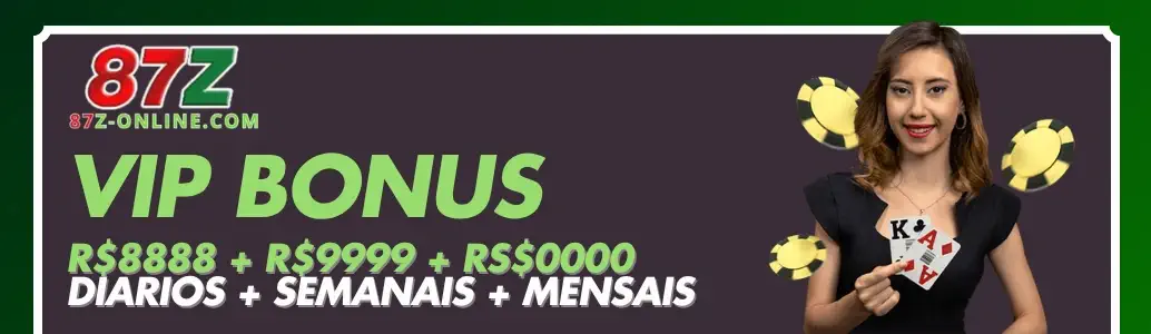 87Z bônus de boas-vindas para novos jogadores