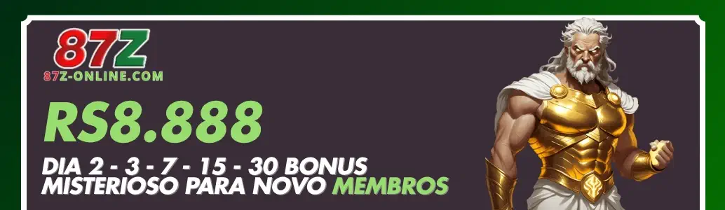 Registro 87Z com bônus para novos jogadores